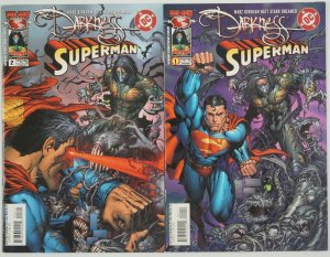 the Darkness/Superman #1-2 VF/NM complete series - ron marz - tyler kirkham set