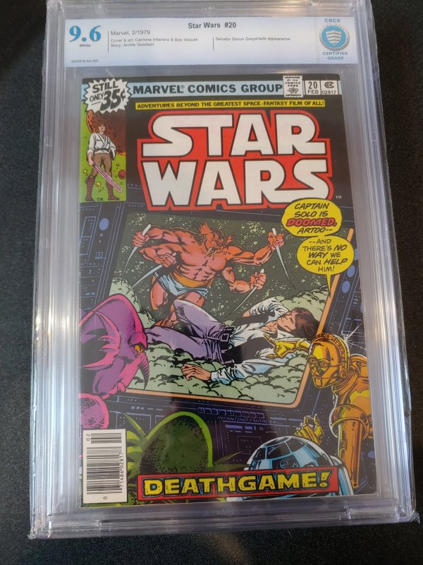 STAR WARS #20 CBCS 9.6 WHITE PAGES​