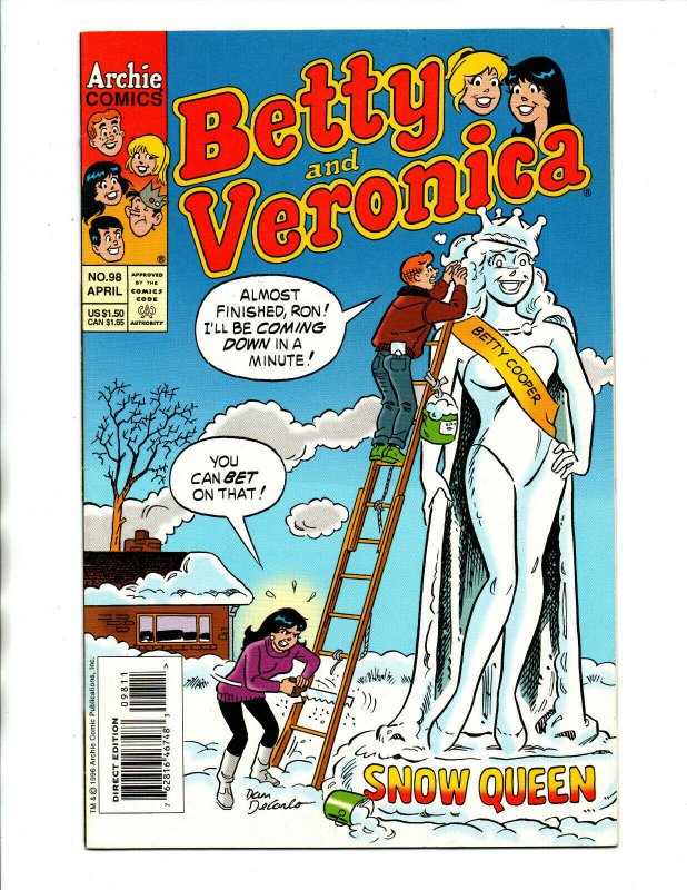 Betty and Veronica #98 - snow queen cover - 1987 - VF/NM 