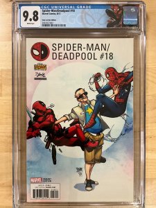 Spider-Man/Deadpool #18 Stan Lee Collectibles Cover (2017) CGC 9.8