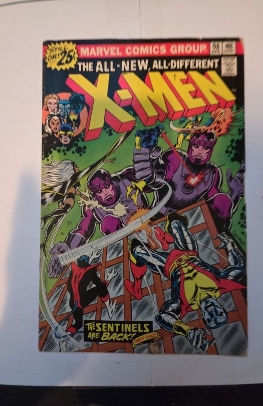 The X-Men #98 (1976)the sentinles are back small cover stain