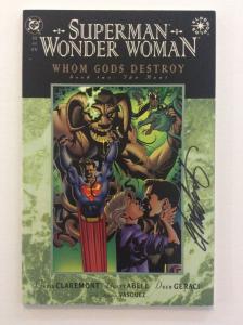 SUPERMAN WONDER WOMAN WHOM GODS DESTROY #1-4 - Signed by Chris Claremont w/COA