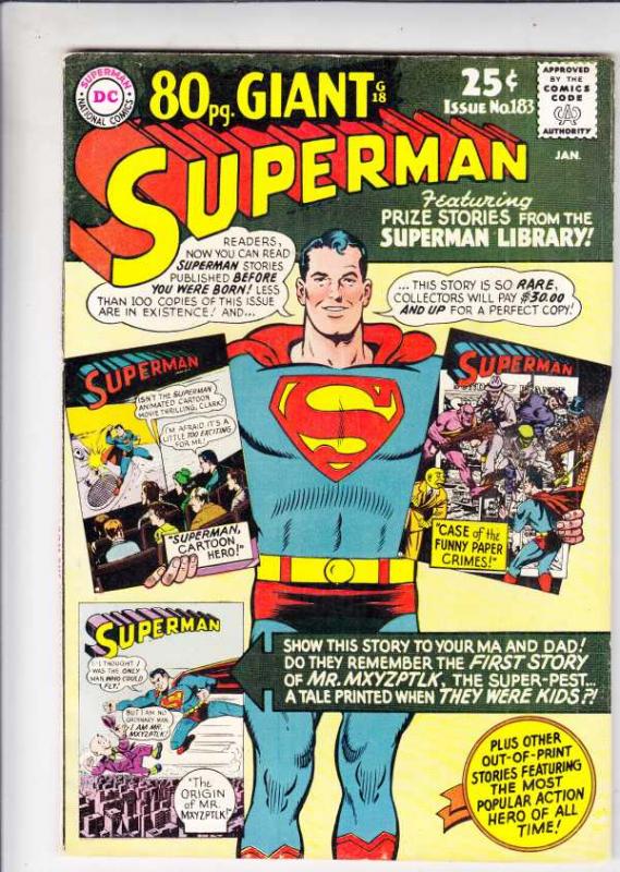 Superman #183 (Jan-66) VF/NM High-Grade Superman