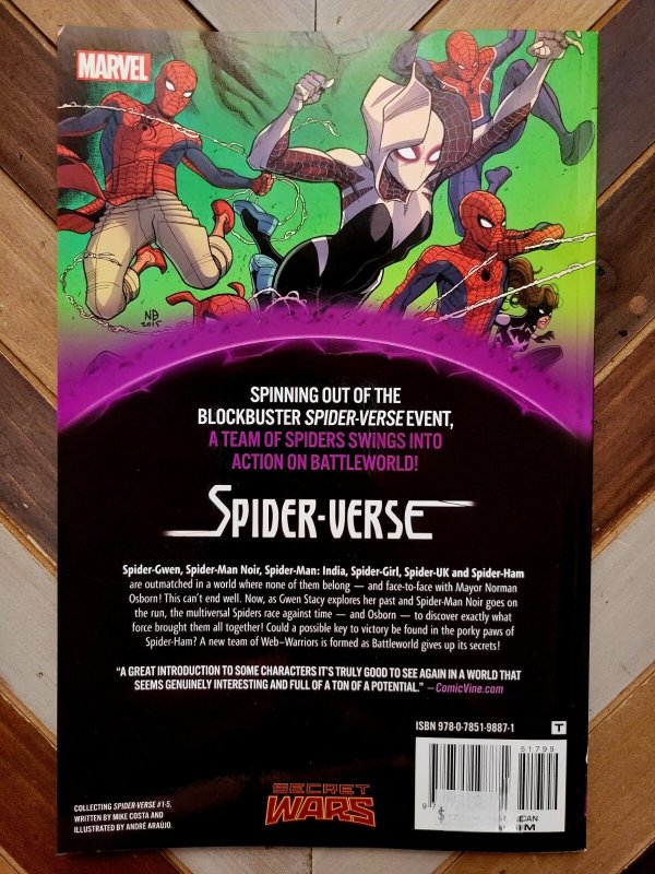 Spider-Verse: Secret Wars - Warzones! (Marvel 2015) TBP Spider-Man Unread 9.0
