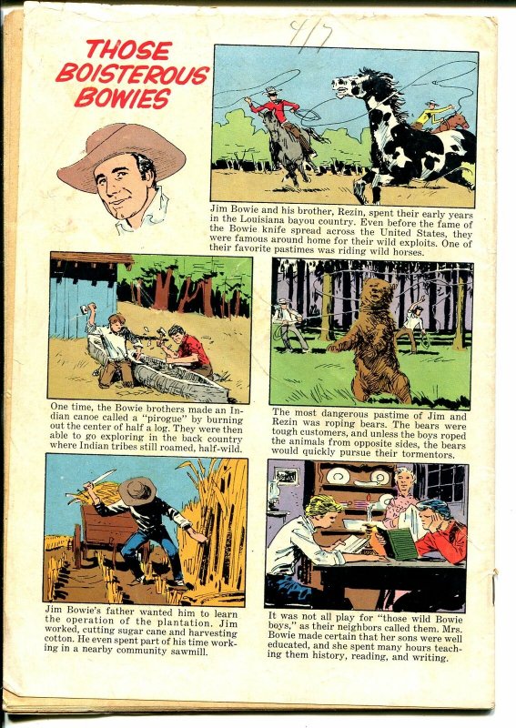 Jim Bowie-Four Color Comics # 993 1958-Dell-Scott Forbes TV series-VG