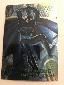 SWINGING INTO ACTION #8 card : BATMAN FOREVER Metal 1995 Fleer; NM/M