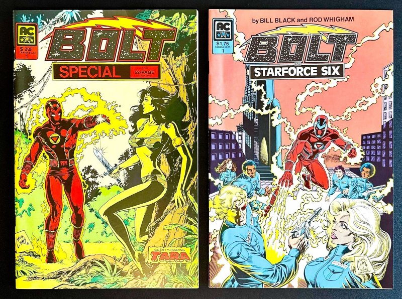 Bolt & Starforce Six #1 (1984) [Lot 2 bks] - [KEY] 1st Ap Bolt & Starforce - NM!
