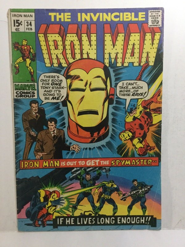 Iron Man 34 Vg Very Good 4.0 Marvel Comics