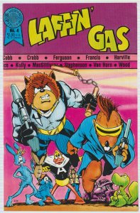 RARE! LAFFIN' GAS #4 UNDERGROUND COMIC, PURPLE SNIT, BAGGED BOARDED