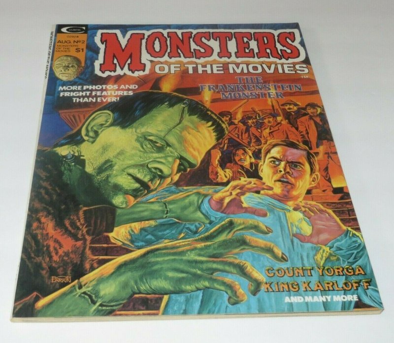 Monsters of the Movies #2 VF/VF+ High Grade 1974 Horror Magazine Frankenstein 