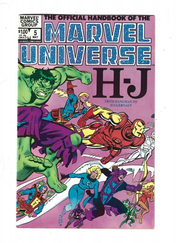 The Official Handbook of the Marvel Universe #3 through 11 (1983) rb1