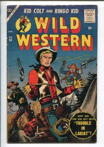 WILD WESTERN #53 1957-ATLAS-KID COLT-JOE MANEELY-RINGO KID-UTAH KID-fn