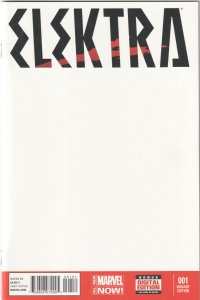 Elektra #1 Blank Cover (2014)