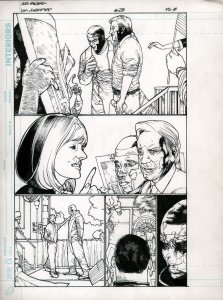 JSA: Classified #29 pg 8 Alex Sanchez Original Art  Mr. Terrific Justice Society