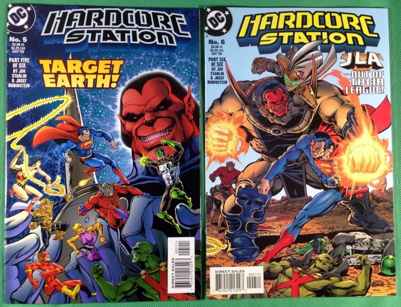 Hardcore Station (1998) 1 2 3 4 5 6 NM (9.4) complete set JLA app Jim Starlin