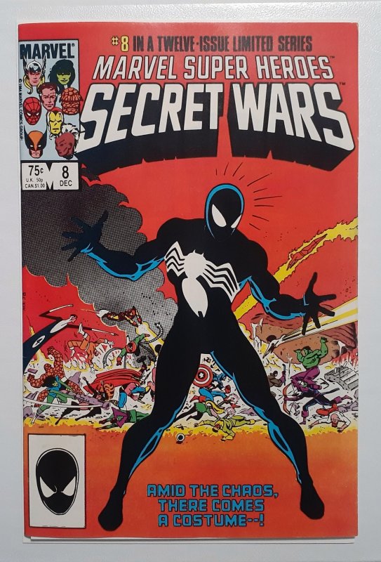 Secret Wars #8 (1984) HOT-KEY! NM 1st APP Black Alien Suit! Spiderman Gwen Peter