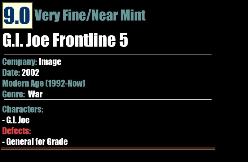 G.I. Joe Frontline 5 (2002) VF/NM Image comic