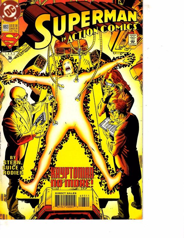 Lot Of 2 Comic Books Image Cyber Force #3 and DC Superman Action Comics #693MS17