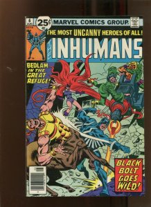 INHUMANS #6 (9.2) A KING OF RUINS! 1976