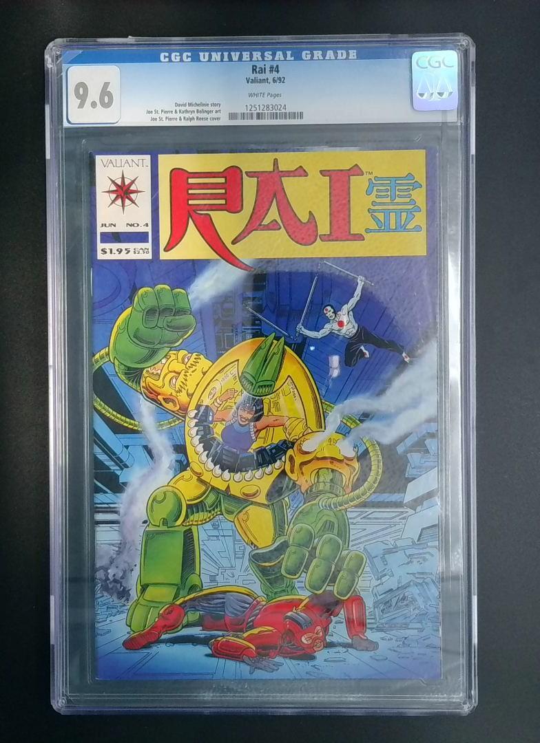 Rai #4, CGC 9.6 Valiant, 1992 JR1