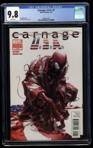 Carnage U.S.A. #1 CGC NM/M 9.8 White Pages USA Limited Series 2012!