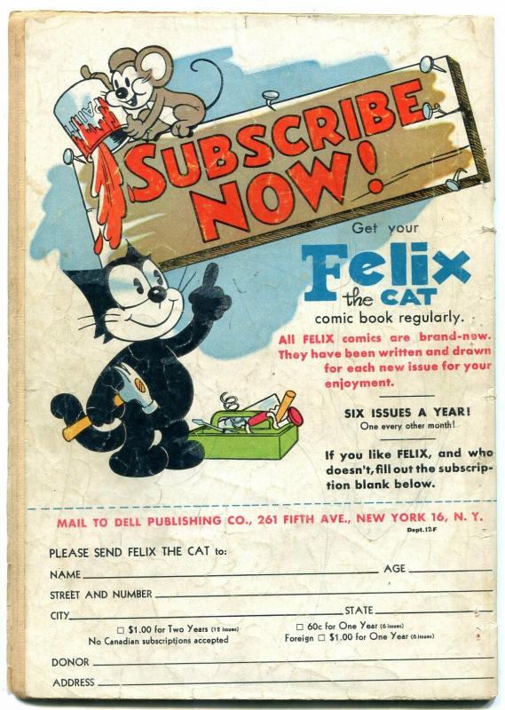 Felix the Cat #6 1948- Golden Age Funny Animal- Boxing cover G