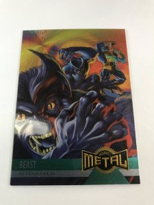 BEAST #126 card : Marvel Metal 1995 Fleer Chromium; NM/M X-men, base