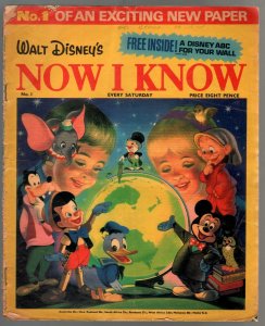 Walt Disney's Now I Know #1 1972-U.K. Published-comic style art-games-G