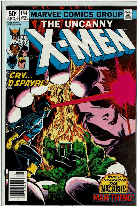 X-men #144 - 9.0 or Better - Man Thing Appearance