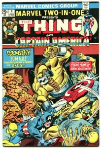 Marvel Two-In-One #4 1974- Captain America- Thing- F/VF