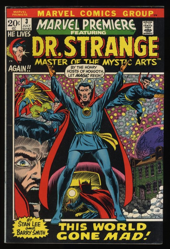 Marvel Premiere #3 1st Doctor Dr. Strange in title!