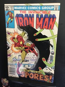Iron Man #157 (1982) high-grade first Spores! NM- How