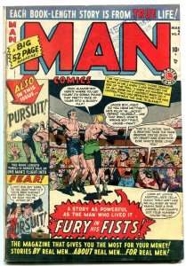 MAN #2 1950-MARVEL COMICS--FURY OF FISTS--BOXING COVER VG