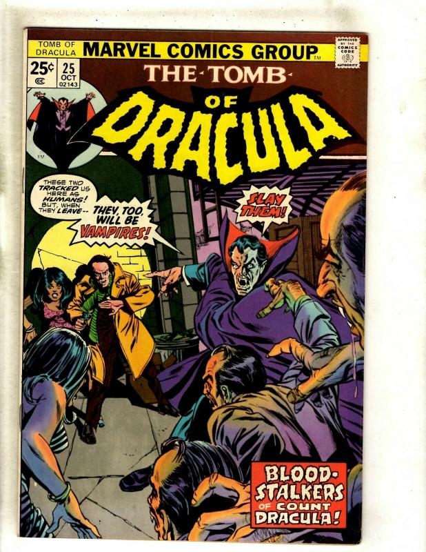 Lot Of 6 Tomb Of Dracula Marvel Comic Books # 22 23 24 25 26 27 VF Range RS1