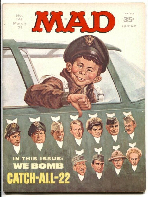 Mad Magazine #141 1971-Catch 22 parody cover VF | Comic Books
