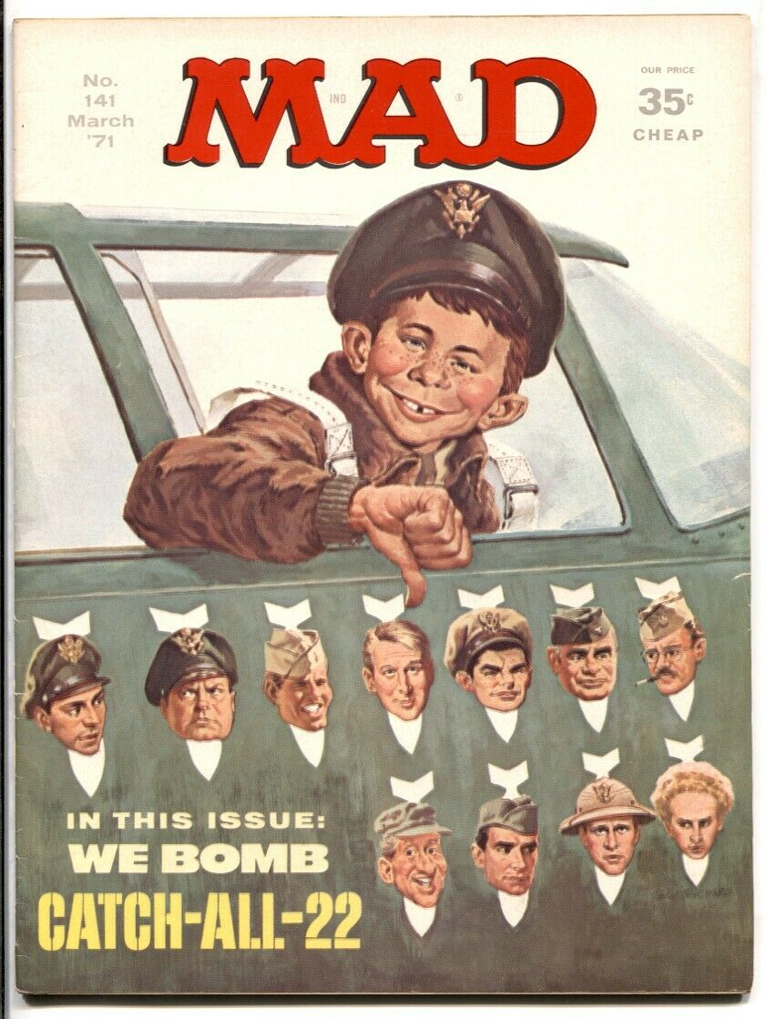 Mad Magazine #141 1971-Catch 22 parody cover VF | Comic Books