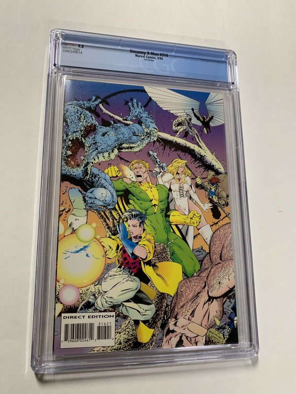 Uncanny X-men 316 Cgc 9.8 Marvel White Pages 1st Generation X Phalanx