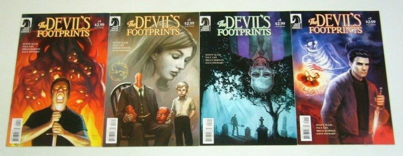 the Devil's Footprints #1-4 FN complete series - dark horse comics horror 2 3