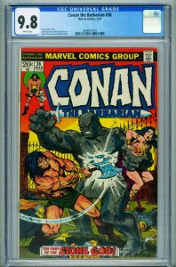 CONAN THE BARBARIAN #36 CGC 9.8 1974-comic book Marvel-4048257010 