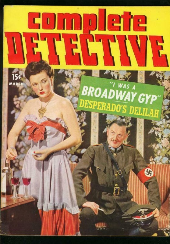 COMPLETE DETECTIVE CASES MARCH 1943-NAZI COVER-VG VG 