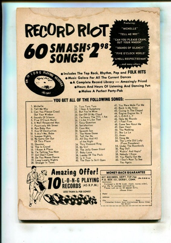 THUNDER AGENTS #6 (2.5) WALLY WOOD!! 1966