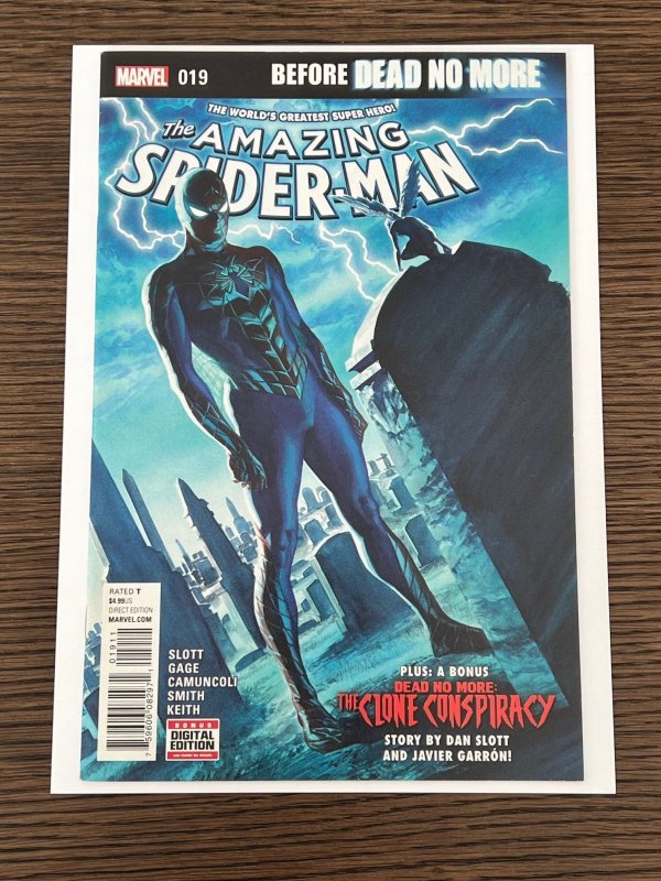 The Amazing Spider-Man #19 (2016). NM-. Clone Conspiracy tie-in. Kingpin app.