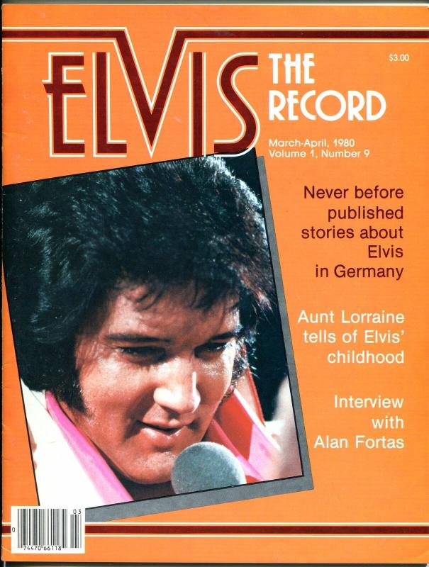 Elvis The Record #9 3/1980-Elvis fanzine-candid pix-FN