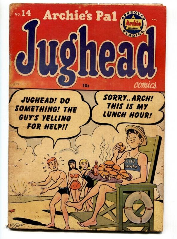 Archie's Pal Jughead #14 1952- Betty & Veronica - Beach cover G/VG