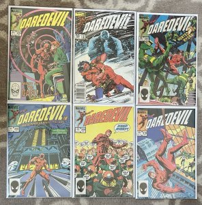 Daredevil #205,206,207,208,209,210 1983 Lot Marvel Comics