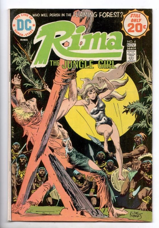 Rima The Jungle Girl  #4 - Joe Kubert (DC, 1974) - FN+