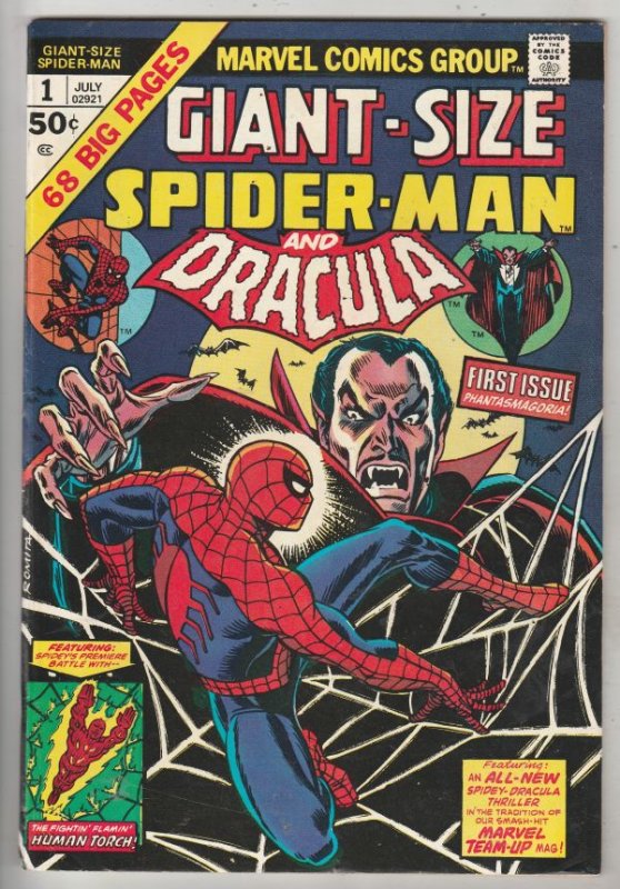 Giant-Size Spider-Man and Dracula #1 (Jul-74) VF/NM High-Grade Spider-Man