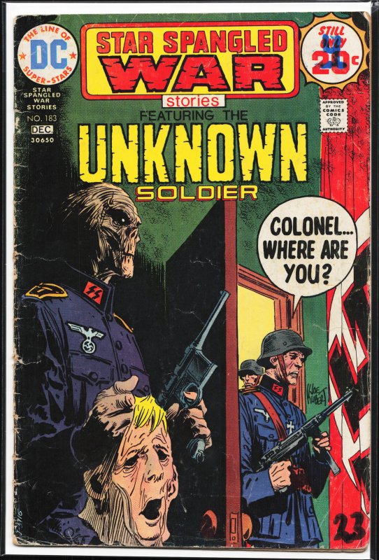 Star Spangled War Stories #183 (1974) Unknown Soldier