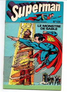 Superman #124 - French Language 34 page Comic - 1977 - FN 