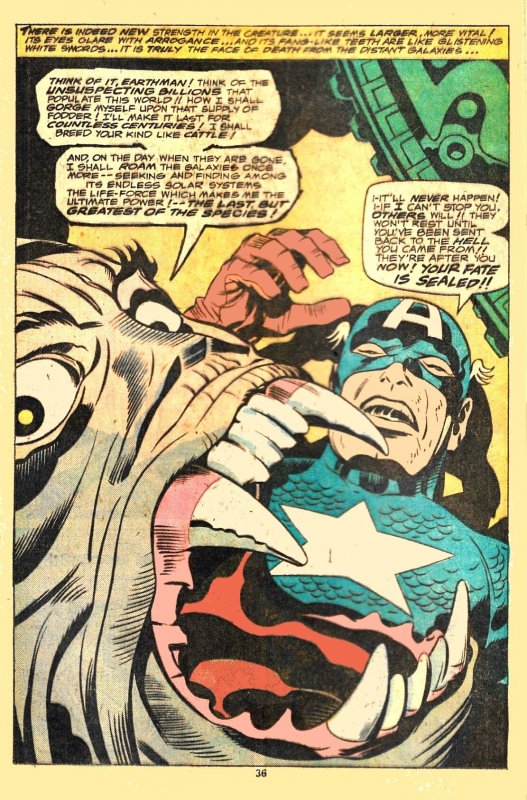 CAPTAIN AMERICA ANNUAL #3 (July1976) 7.5 VF-  Jack Kirby writes and illustrates!